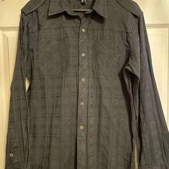 Black Affliction Button Up Shirt - Picture 2 of 4